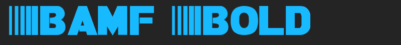 Bamf Bold font